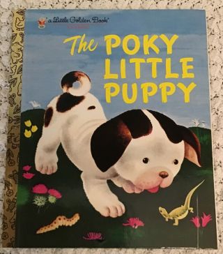 Vintage A Little Golden Book Classic The Pokey Little Puppy