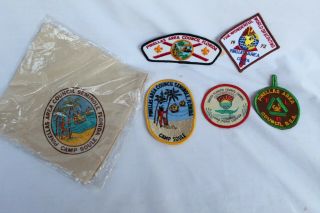 Vintage Boy Scout Bsa Pinellas Council Florida Camp Soule Neckerchief Flap Badge