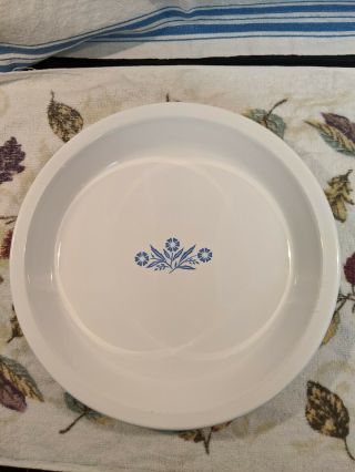 Vintage Corning Ware Pie Plate Pan 9 Inch P - 309 Blue Cornflower Usa
