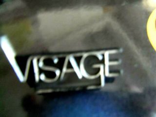 VISAGE STEVE STRANGE FIRST TOUR SHAPED METAL VINTAGE PIN BADGE BUTTON 3