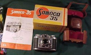 Vintage Samoca 35 Iii Camera & Instructions Anastigmat 1:35 F=50mm