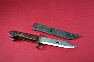 Vintage Russian Military Fighting Knife Bayonet With Matching 