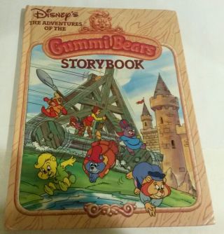 Disney Adventures Gummi Bears Storybook 1985 Hb Book Vintage