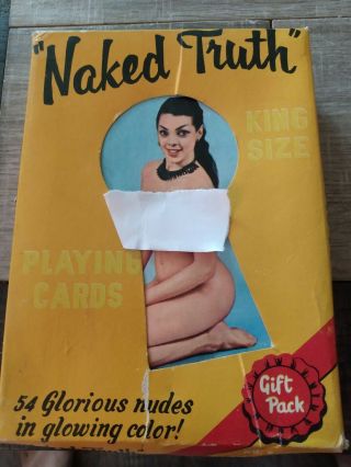 Naked Truth King Size Playing Cards 54 Nudes Hong Kong 5x7 Vintage Pinup Girls