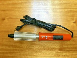 Vintage 1977 Renac Hot Electric Hair Styling Curling Brush Metal Teeth SP2001 2
