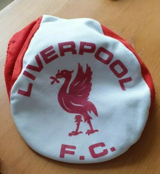 Mens Vintage 1970s 80s Liverpool Flat Cap Hat Football Retro