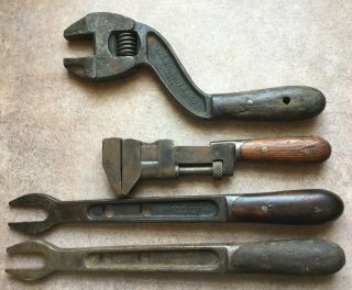 (4) - Vintage H D Smith & Co Perfect Handle Wrench Tools