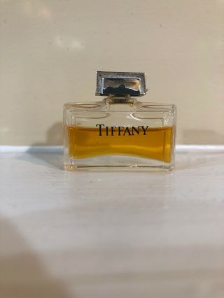 Vintage Tiffany Eau De Parfum Mini Perfume.  25 Oz Miniature 80 Full