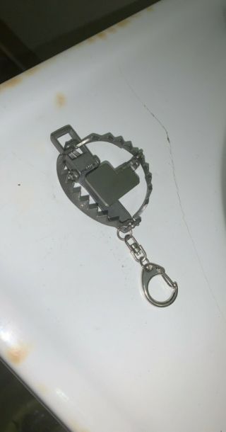 Handmade Miniature Bear Trap Keychain Newhouse Oneida