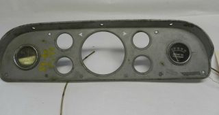 Vintage 1957 - 58 - 59 - 60 Ford Truck Instrument Panel Surround With Extra Gauges