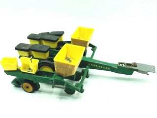 Vintage ERTL John Deere Die Cast Farm Equipment 4 Row Planter Trailer Tractor 2
