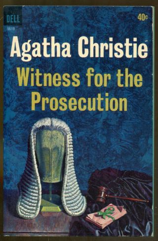 Witness For The Prosecution By Agatha Christie - Vintage Dell Mystery Pb - 1963