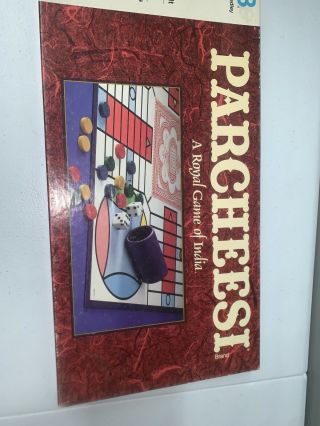 Vintage Parcheesi Board Game Mb Milton Bradley Circa 1989 Complete