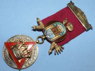Vintage Masonic Porchway Chapter Royal Arch Mez Jewel Medal No 4675 - Silver
