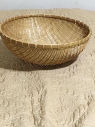 Vintage Large Hand Woven Basket