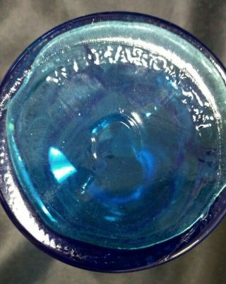 George Washington Weaton Blue Glass Bust Vintage 2