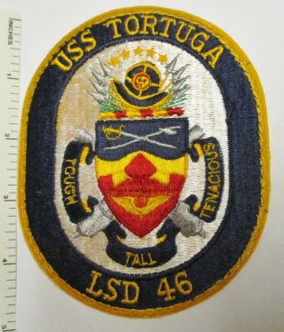 Us Navy Ship Uss Tortuga Lsd - 46 Patch Vintage