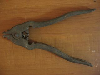 Vintage Ixl Malleable Iron Chain Plier Patented O.  P.  Schriver Co.