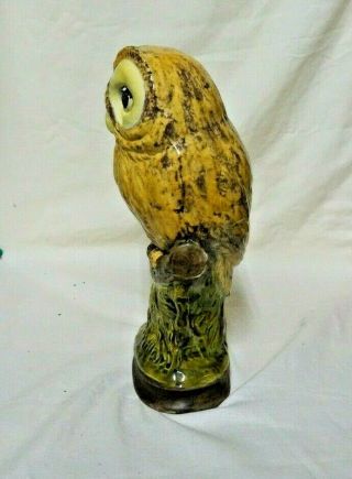 Vintage Ceramic Owl on Perch 12 