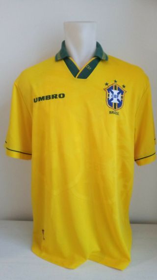 Jersey Shirt Camiseta Umbro Vintage Brasil Brazil Home Wc Usa 94 Xl Romario Era