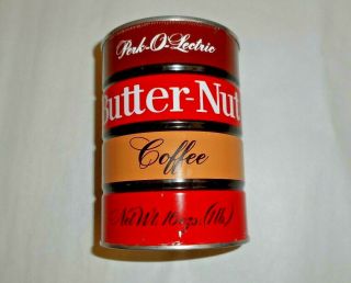 Vintage Butter Nut Regular Grind Coffee Old 1 Lb Tin Can