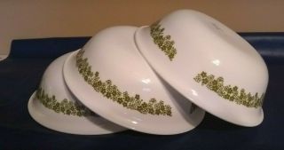 Vintage Corelle Ware Spring Blossom Crazy Daisy Set Of 3 Cereal Bowls