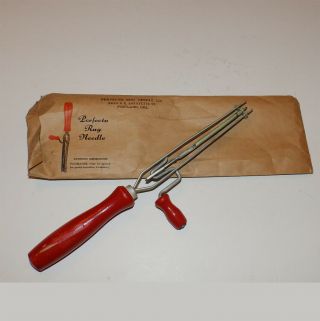 Vintage Perfecto Rug Needle With Envelope/instructions