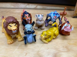 Vintage Disney 1994 Lion King Complete Set Of 7 Burger King Kids Meal Toys