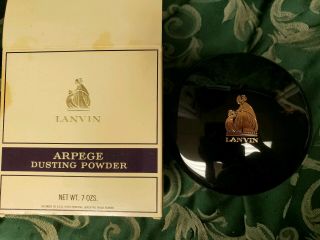 Vintage Lanvin Arpege Dusting Powder 7 Oz.  Inside