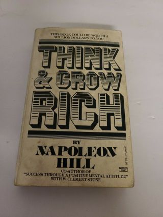 Vtg Think And Grow Rich: Paperback By Napoleon Hill 1960