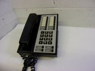 At&t Vintage Merlin Bis 10 Button Analog Phone Black Multi Line Voice Terminal