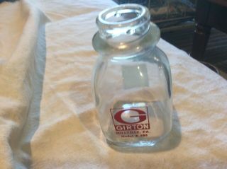 Vintage Girton Dairy Millville Pa Half Pint Bottle