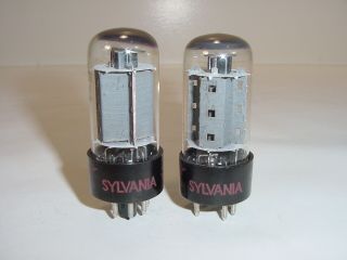 2 Vintage Sylvania 7591 7591a Hh Scott Fisher Matched Amplifier Tube Pair
