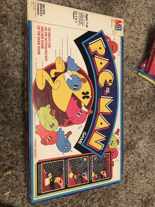 Vintage 1980 Milton Bradley Pac - Man Board Game,  Complete