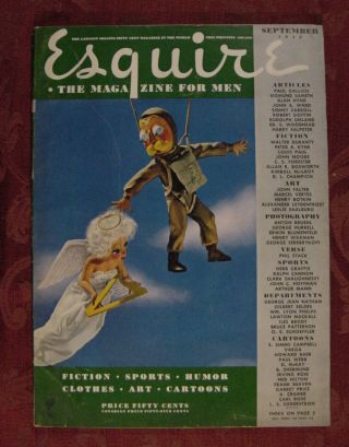 Rare Esquire September 1943 Wwii Varga Girl Pinup Henry Botkin C.  S.  Forester