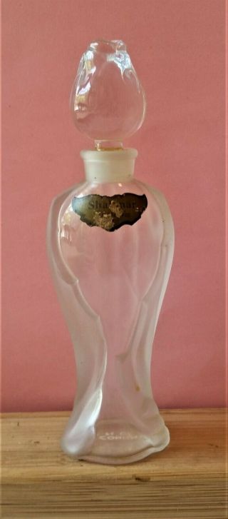 Vintage Guerlain Shalimar Rosebud Flacon Amphora Perfume Bottle 1950s Empty