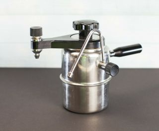 Fortunoff - Vintage Stovetop Stainless Steel Espresso/cappuccino Machine