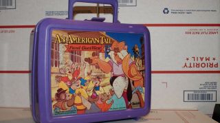 Vintage An American Tail Fievel Goes West 1991 Lunch Box Aladdin