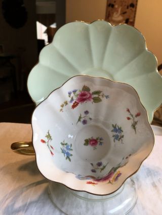 Vintage Teacup And Saucer Shelley Fine Bone China 1960s