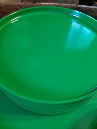 10 Piece Vintage Heller by Massimo Vignelli Green Plates Bowls 3