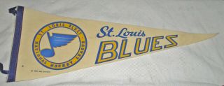 St.  Louis Blues Very Rare 1970 Felt Pennant Vtg Nhl Hockey Full Size