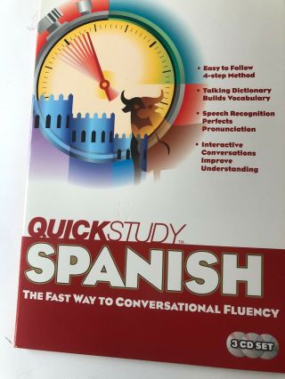 The Learning Company - Quick Study Spanish 3 Cd Set Vintage
