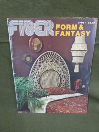 Vintage Fiber Form & Fantasy Instructional Booklet,  1977