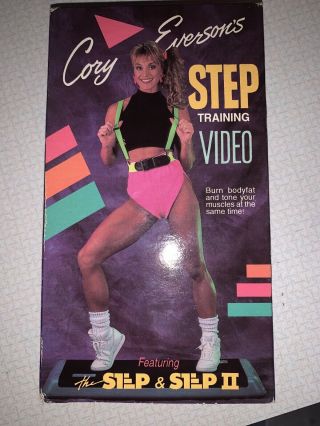 Cory Eversons Step Training Vhs Vintage Workout Video