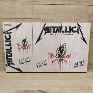 Vintage Metallica Live Shit: Binge And Purge 3 Vhs San Diego 1 And 2,  Seattle