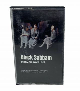 Black Sabbath Heaven And Hell Cassette Tape Vintage 1980 Dio Heavy Metal Classic