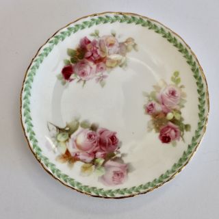 Vintage Royal Doulton Roses Pin Dish / Butter Dish - Fine China - Gvc
