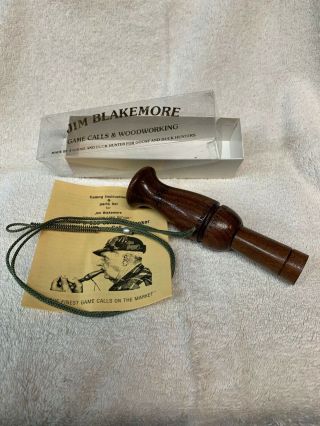 Vintage Jim Blakemore Goose Call B - 003.  Olive Branch,  Il.