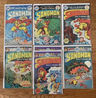 Vintage Jack Kirby Dc Comics The Sandman 1 2 3 4 5 X2 6 (1974)