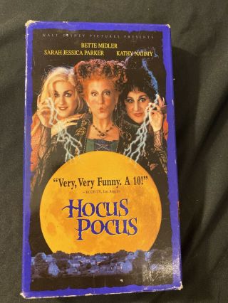 Hocus Pocus (vhs,  1994) Vintage Halloween 90s Disney Movie For Vcr